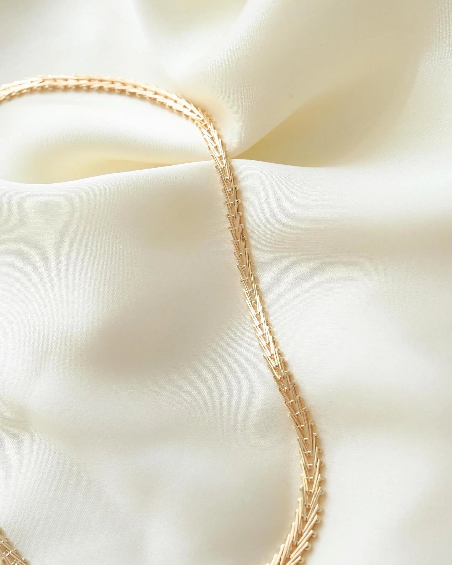 Special Release! (Number 2) Amazing Danish Geneva Link Necklace 14K Gold 1960