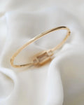 Extraordinary Rock Crystal Bangle 18K Gold 1949
