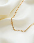 Irresistible Swedish Baby Brick Link Necklace by Ceson 18K Gold