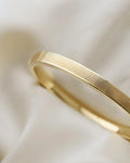 Stunning Heavy Danish Vintage Bangle 14K Gold 1970