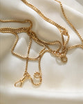 Heavy Sublime 60 Inches Long Guard Chain 18K Gold 1940s