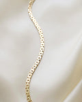 Versatile Vintage Baby Brick Link Necklace 14K Gold