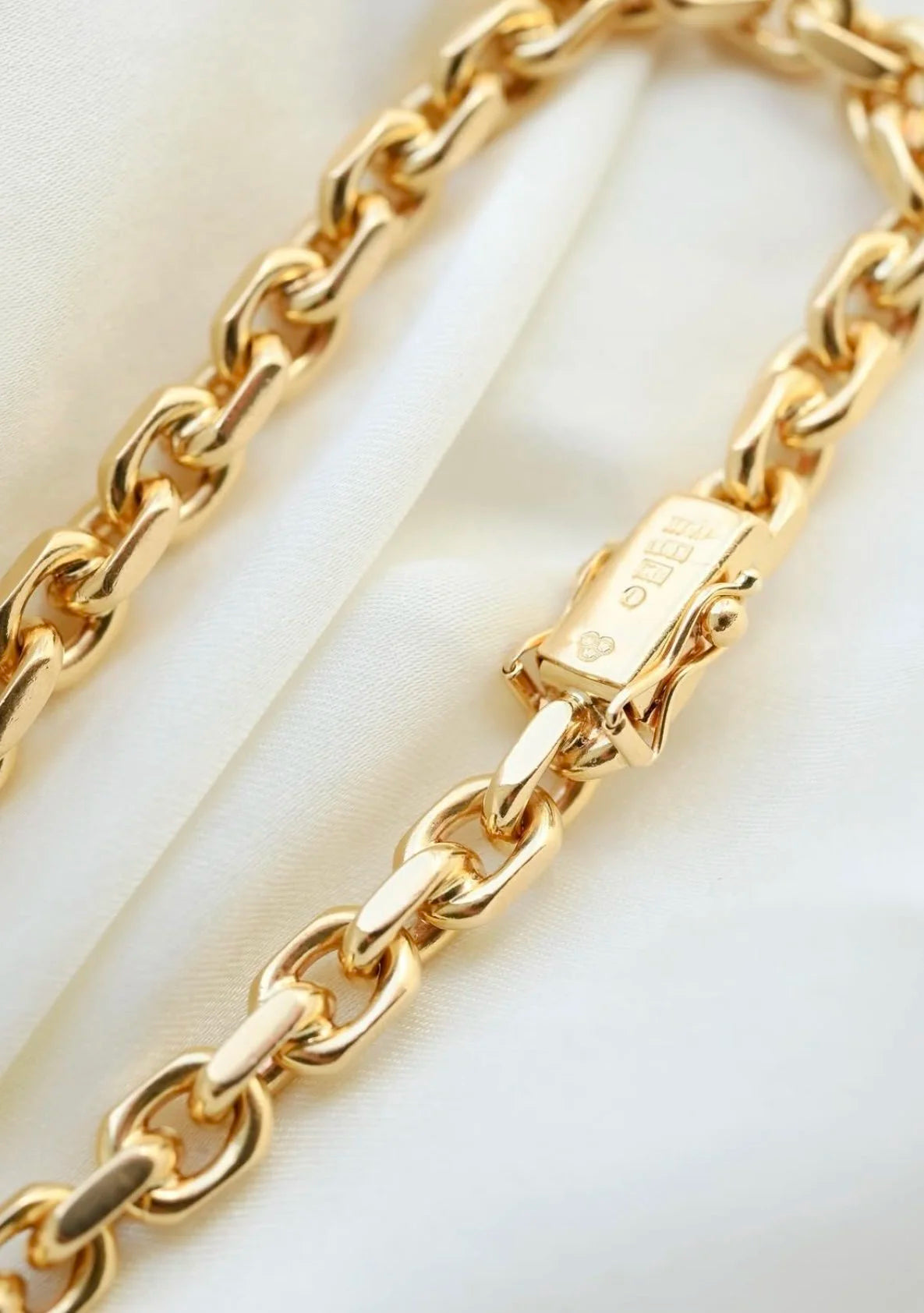 Chunky DREAM Anchor Bracelet Vintage 18K Gold Sweden 1962