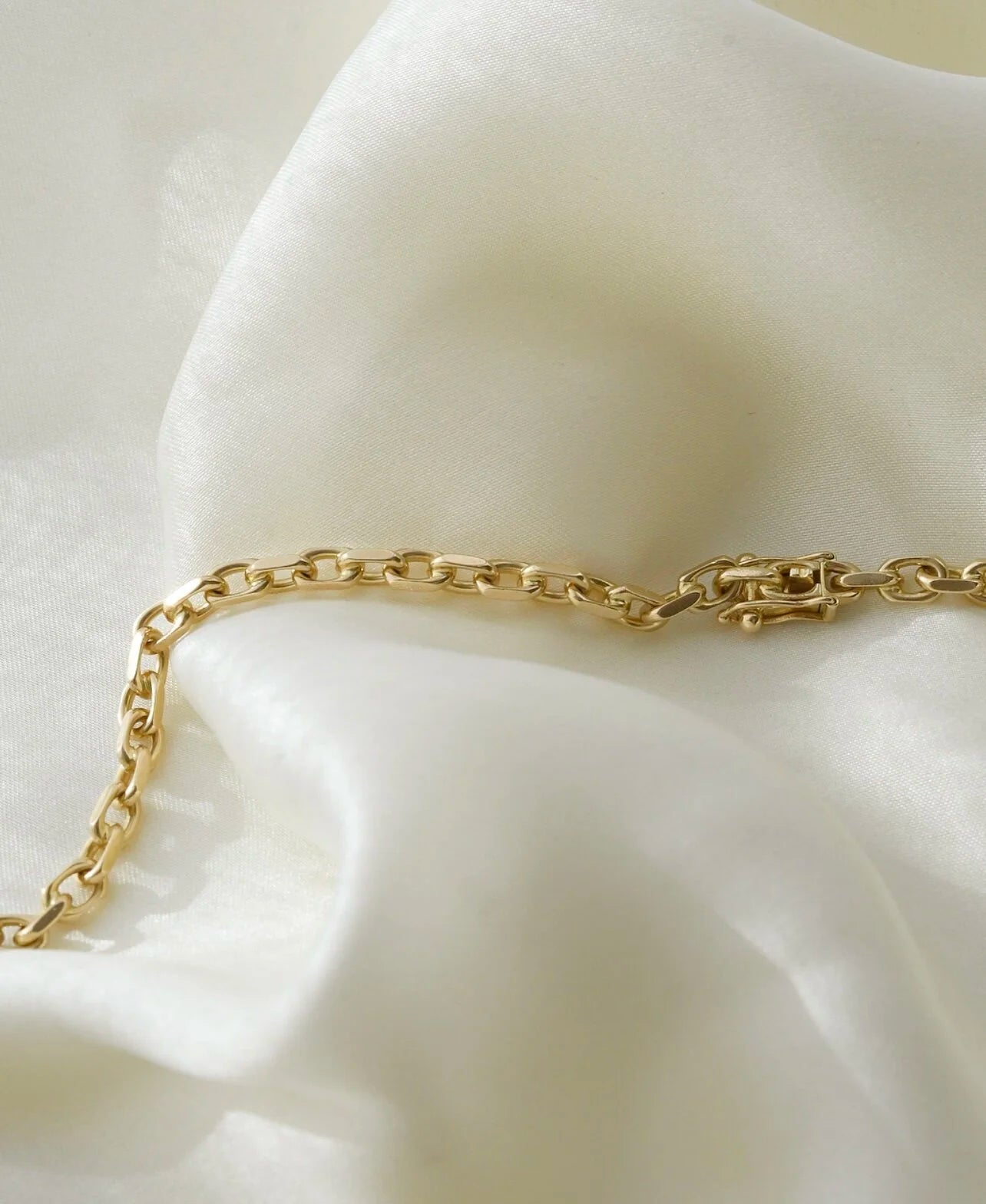 Rare Ultra Long Anchor Chain 14K Gold