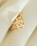 Magical Swedish Old Harpe Ring 18K Gold 1951