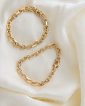 Amazing Danish Vintage Biker Link Bracelets 14K Gold