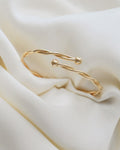 Sublime Danish Twisted Vintage Bangle 18K Gold