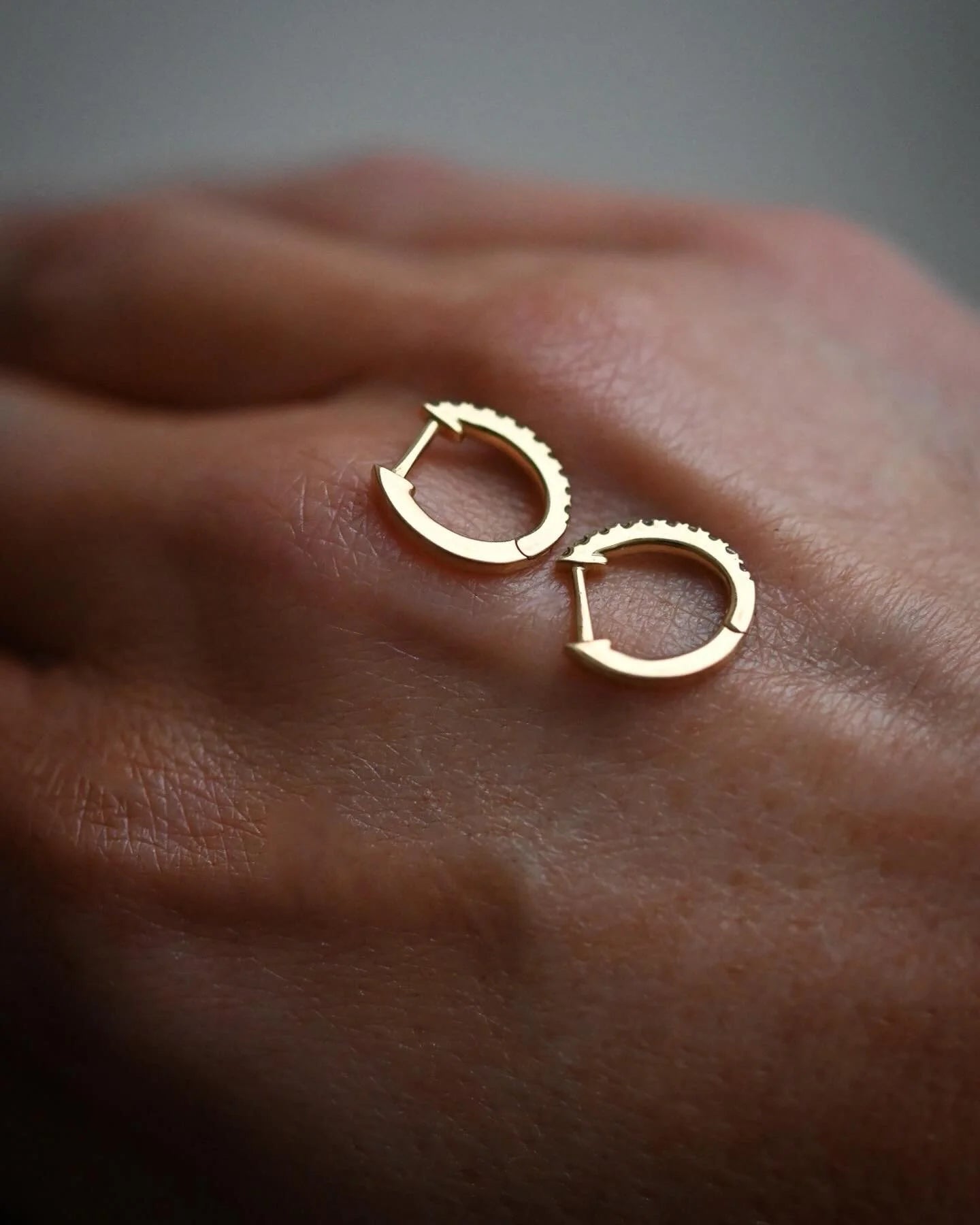 Never Take Off Timeless Elegant Diamond Earrings 18K Gold