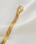 Classic Long 23 Inches 1980s Box Chain 18K Gold