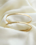 Super Heavy 18 Grams Vintage Bangle 18K Gold 1970s