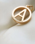 Swedish Vintage Letter A Pendant by Harry Hermansson 18K Gold 1966