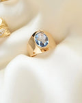 Beautiful Swedish Vintage Cigarband Ring 18K Gold 1963