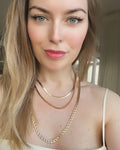 Beautiful Liquid Gold Necklace 14K 1970s