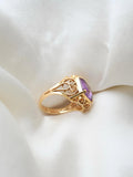 Magical Topaz Fine Vintage Ring 18K Gold Sweden 1960s