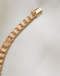 Beautiful Small Sized Engraved Antique Bracelet 18K Gold