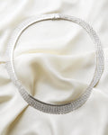 Amazing Sexy Textured Vintage Silver Collar 1960