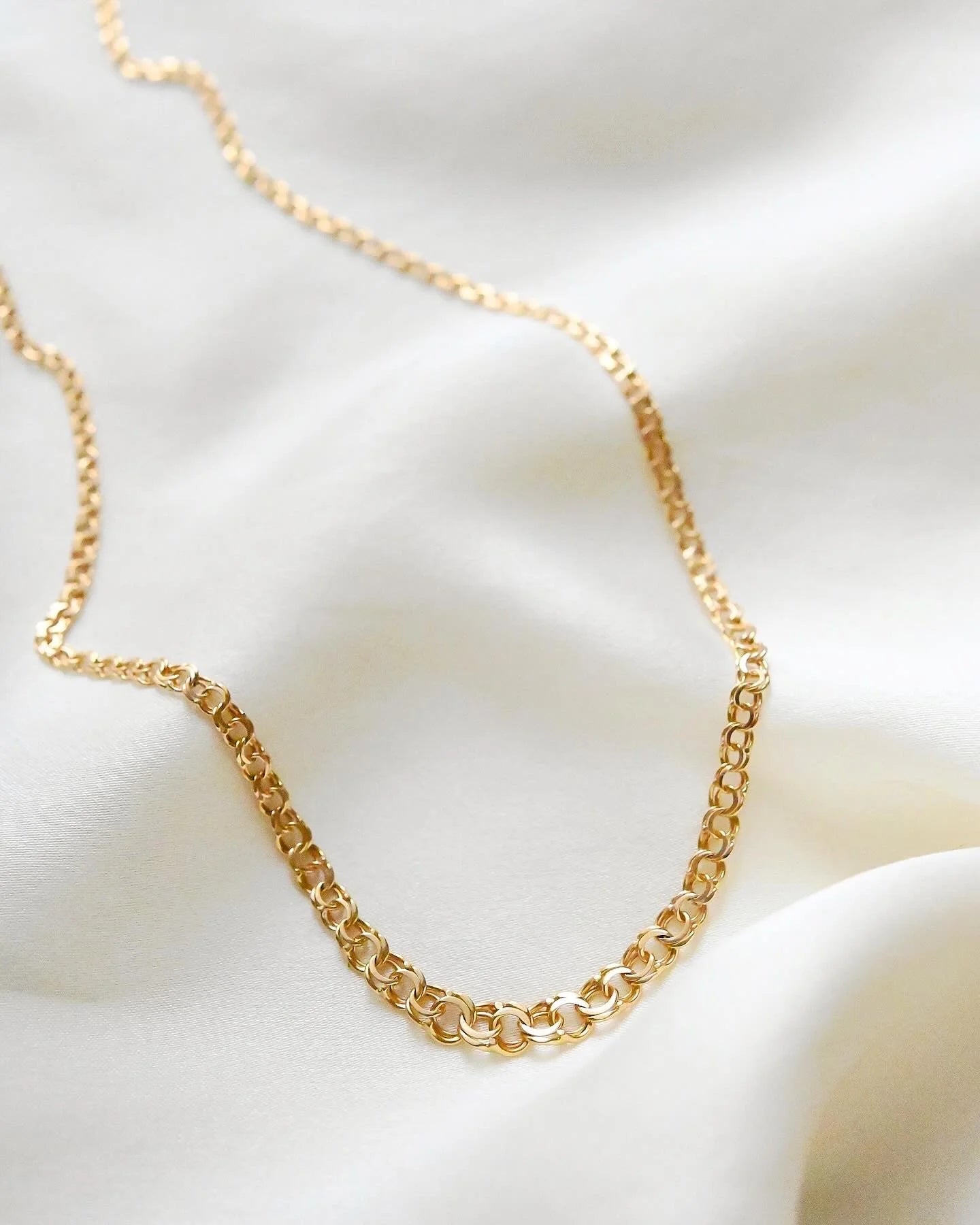 Vintage 18K Gold Bismarck Chain – 17.7 inches of absolute perfection