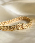 Beautiful Vintage X-link Bracelet 14K Gold