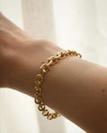 Rare Double Faceted Anchor Bracelet 18K Gold 1964