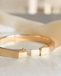 Amazing Sculptural Vintage Bangle 14K Gold 1970s
