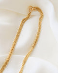Rare Lenght 32 Inches Vintage Fancy Link Chain 18K Gold