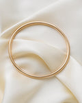 Heavy Round Swedish Vintage Bangle 18K Gold