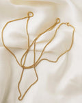 Rare Lenght 32 Inches Vintage Fancy Link Chain 18K Gold