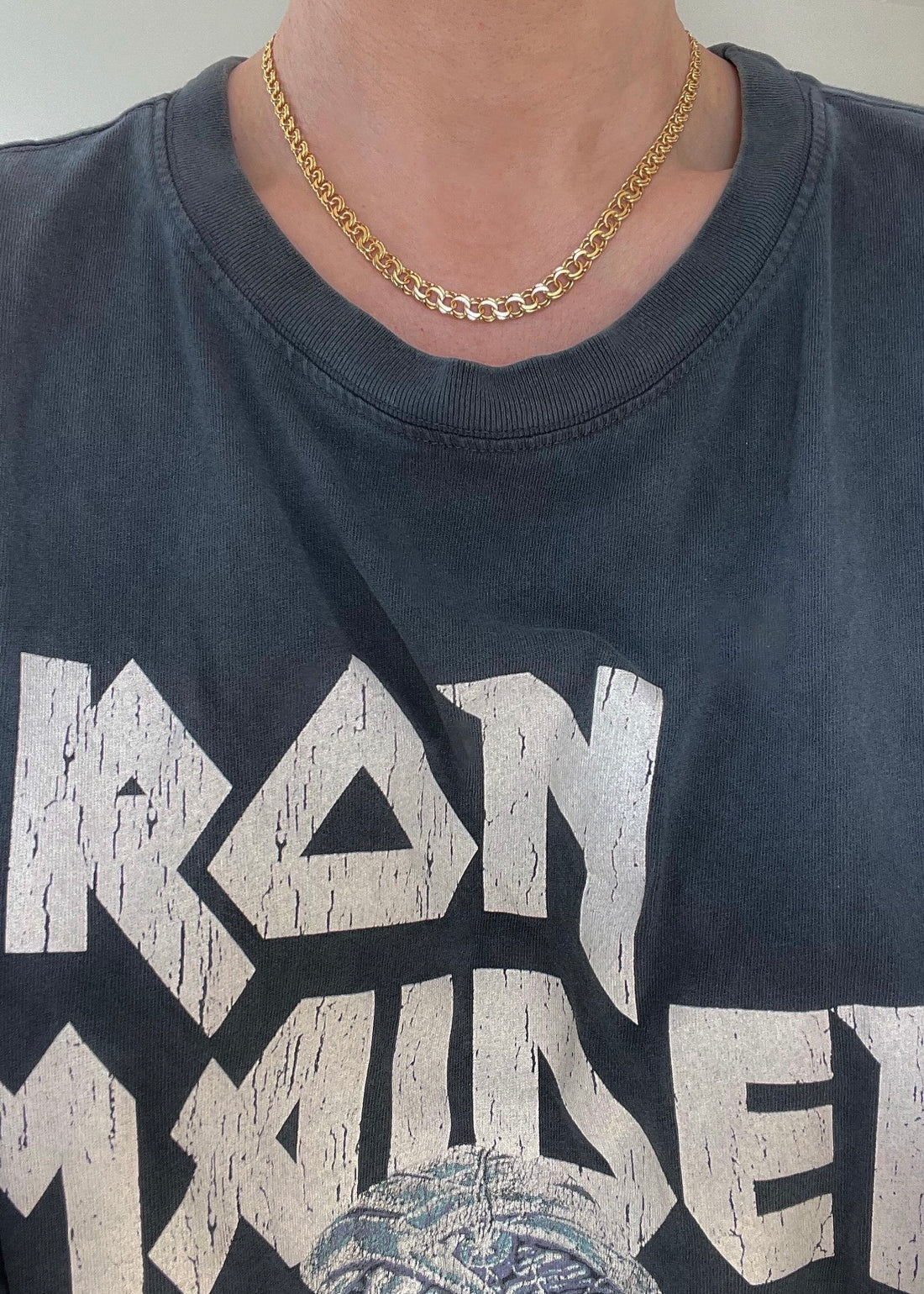 Magnificent Vintage 18K Gold Graduated Bismarck Necklace 16.75 Inches