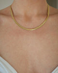 Sublime Rare Deluxe Serpent Curb Link Necklace 18K Gold