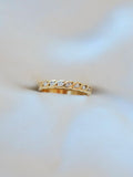 Playful Specidl Channel Set Diamond Twist Band 18K Gold