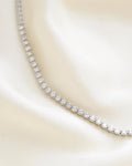 The Diamond Tennis Necklace of Your Dreams 3.50 Carats 18K White Gold