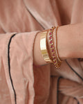 Stunning Special Ruby Cabochon Bracelet 18K Gold 1966