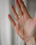 Shipping included! Gorg Italian Vintage Box Chain 18K Gold