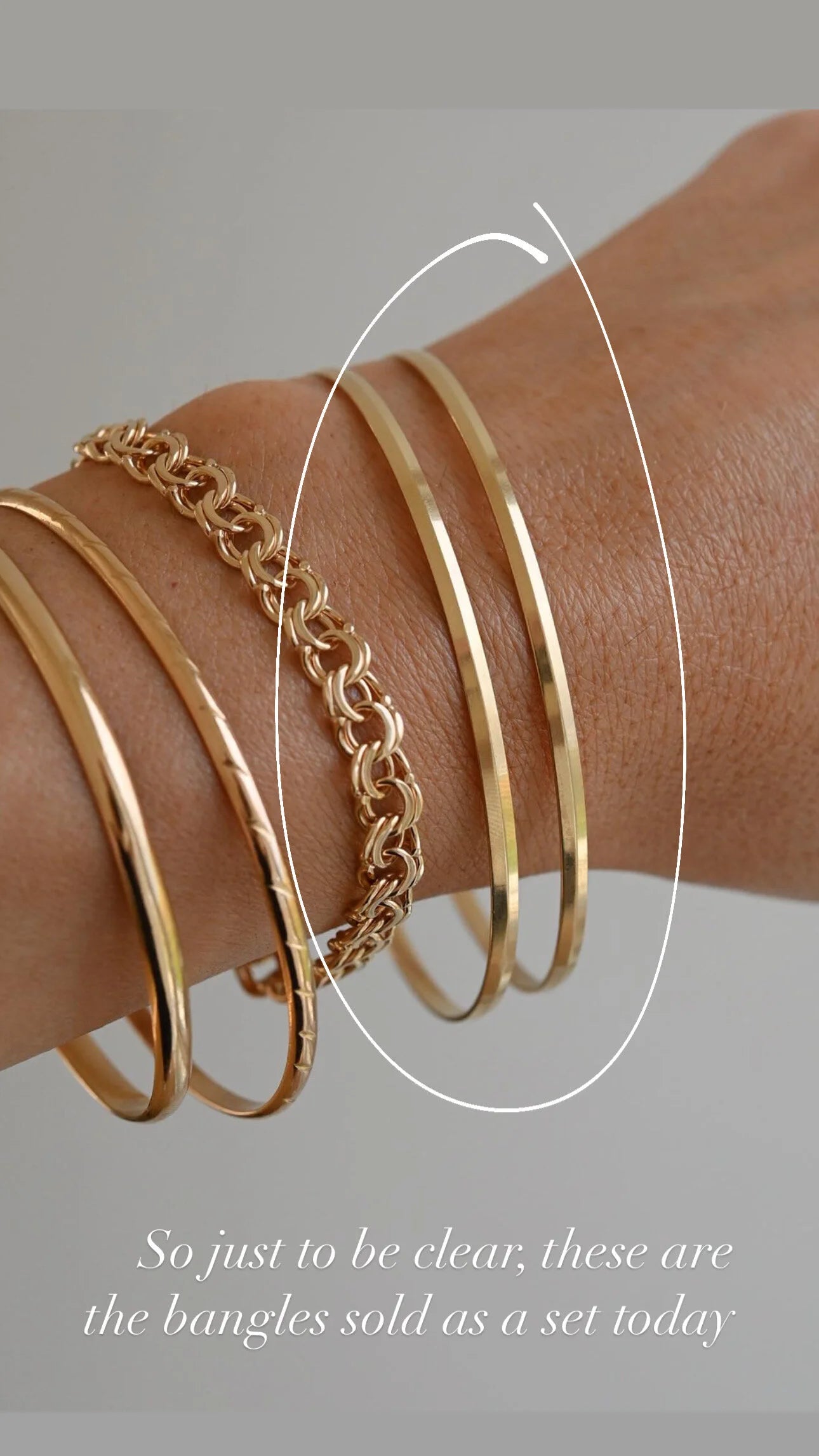 Two Vintage Bangles Sold As a Set of Two 18K Gold