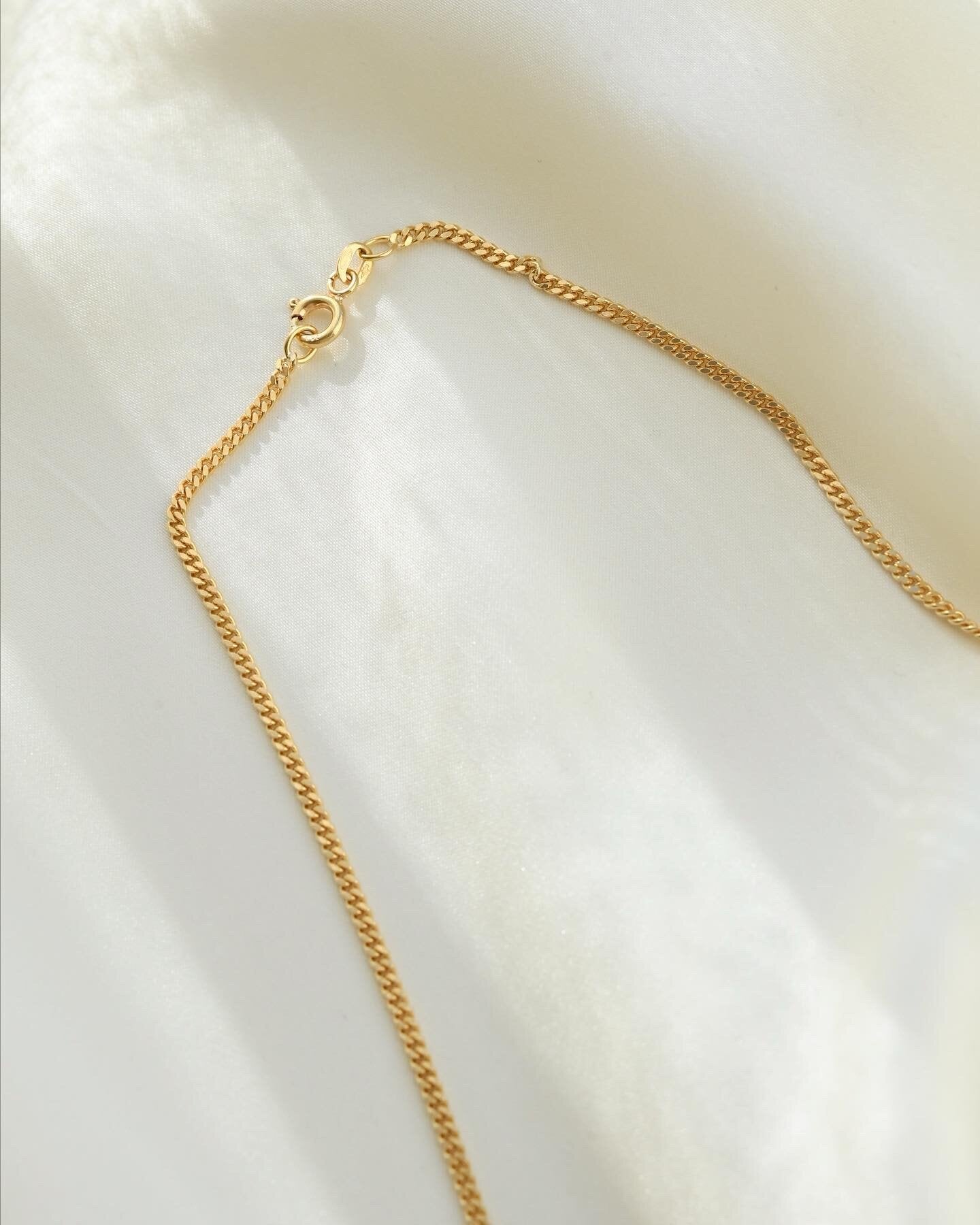Looong Sexy Italian Curb Link Chain 18K Gold