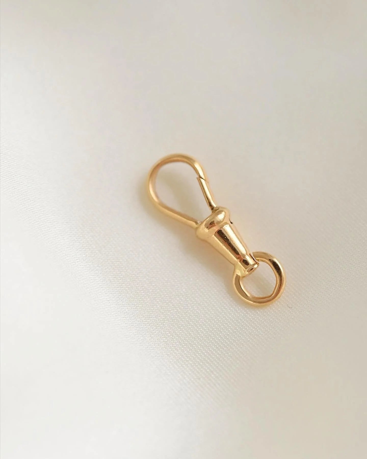 Set of an Antique Dog clip and Loop Claps 18K Gold Beg 1900s