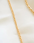 Rare 2.5 mm Italian Vintage Anchor Chain 18K Gold