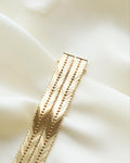 Super Heavy Sublime 52 Grams Danish Link Bracelet 14K Gold 1960s