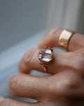 Irresistible Clear Quartz Bow Ring 18K gold 1950 Sweden