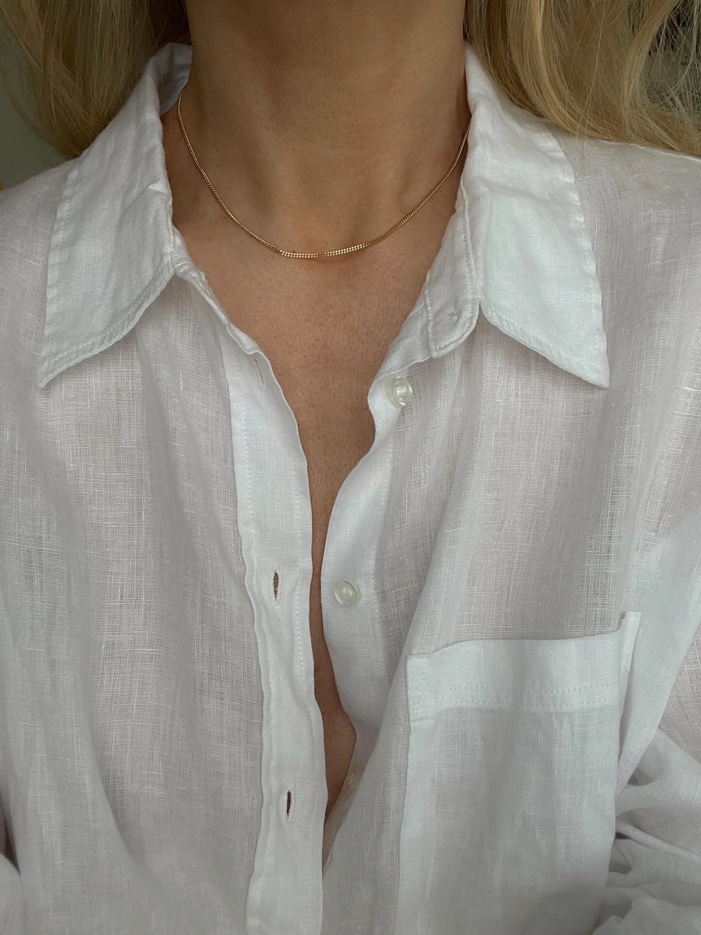 Sexy Classic Never Take Off Vintage Chain 18K Gold