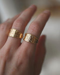 Swedish Vintage Cigarband Rings 18K Gold