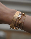 Special Vintage Engraved Bangle 18K Gold 1951