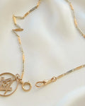 Amazing Two Toned Antique Watch Chain Choker 18K Gold 1940s