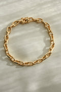 Sublime Heavy Sizeable Danish Anchor Link Bracelet 14K Gold