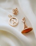 Swedish Vintage Letter A Pendant by Harry Hermansson 18K Gold 1966