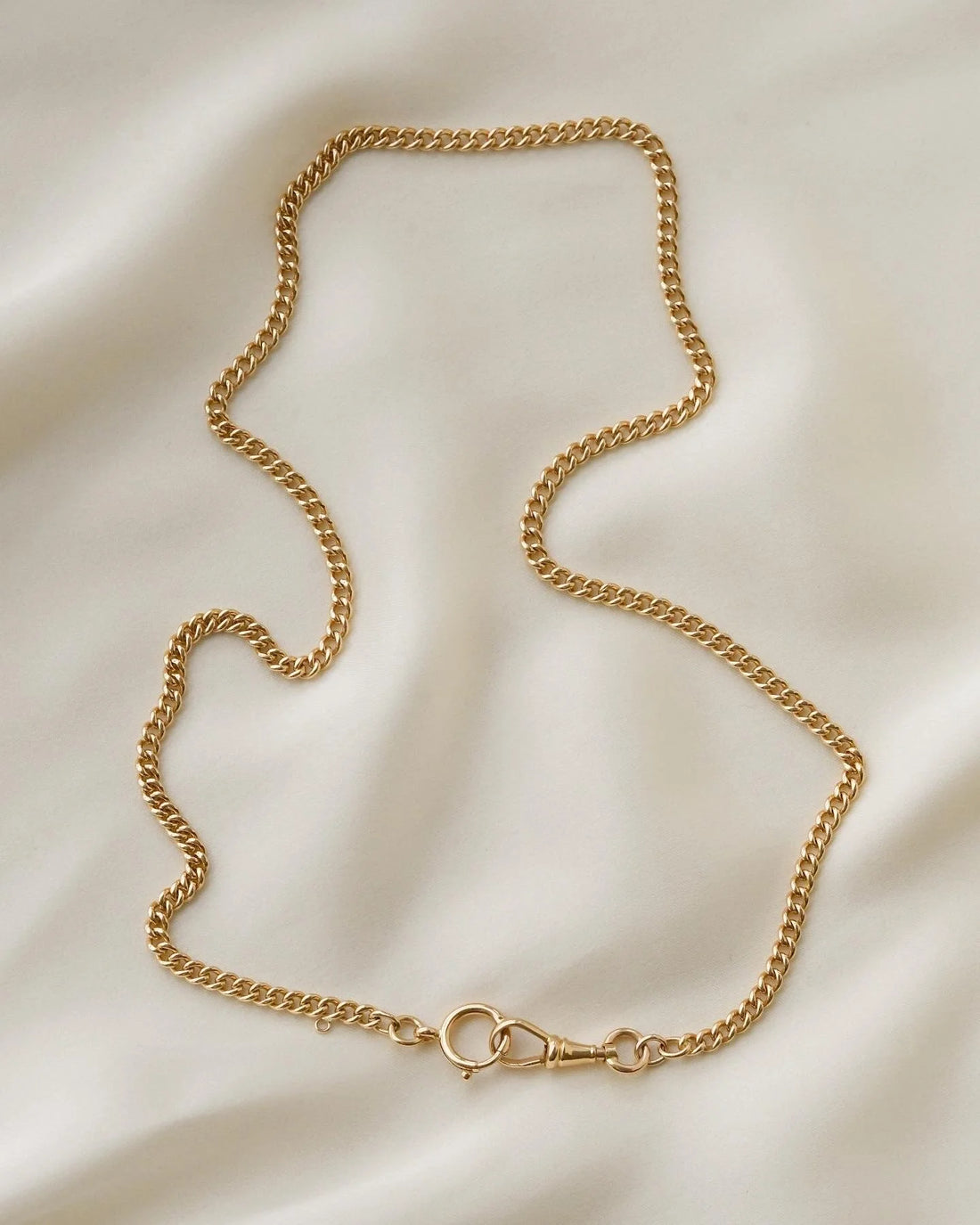 Beautiful 20.9 Inches Rare Antique Watch Chain 18K Rose Gold