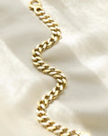 Chunky Vintage Curb Link Bracelet 18K Gold