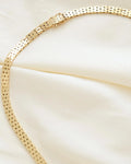 Rare Longer Danish Vintage Cleopatra Necklace 14K Gold 1966