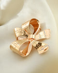 Vintage Bow Pendant/ Brooch 18K Gold 1947