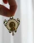 Out Of This World Amazing Pliqué A Jour Enamel Pendant 18K Gold 1910s